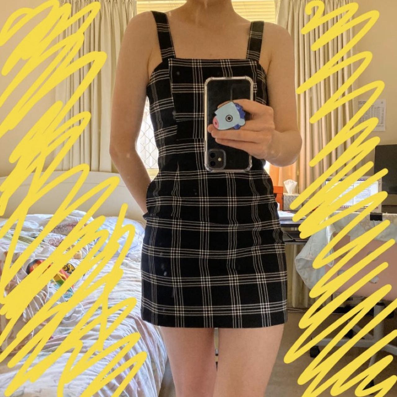 Checkered 2024 dress h&m