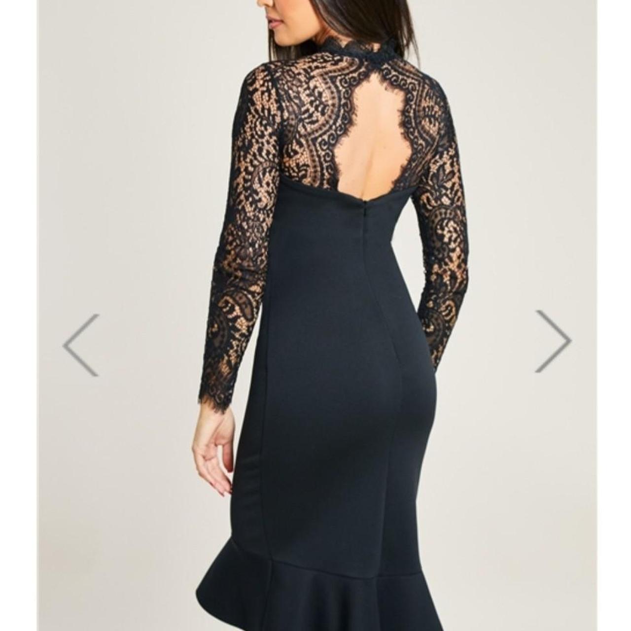 Jessica Wright black lace fishtail Depop
