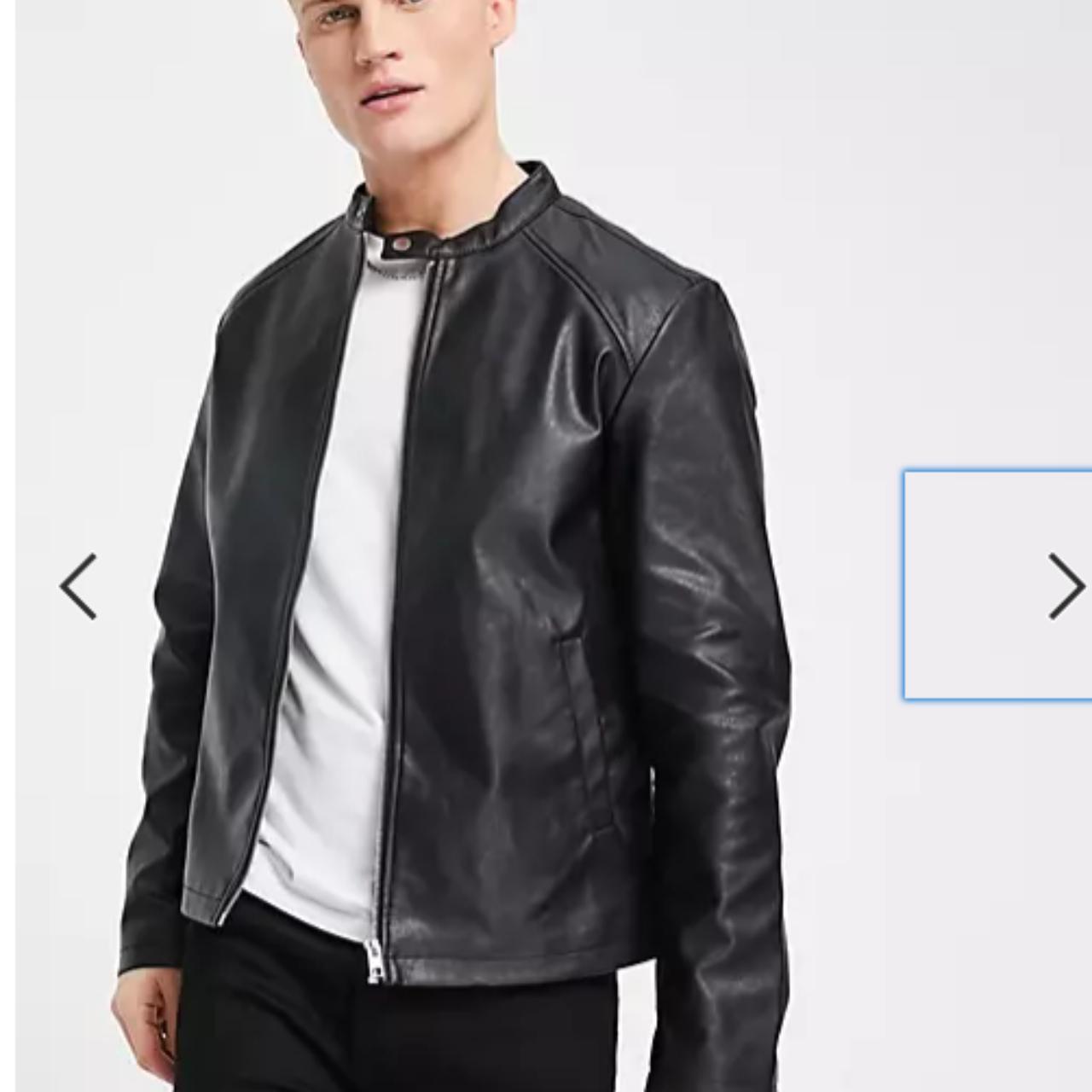 reiss keith leather jacket