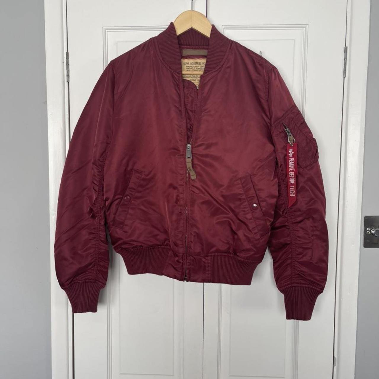 Alpha Industries Bomber Jacket, Size Small, Worn... - Depop