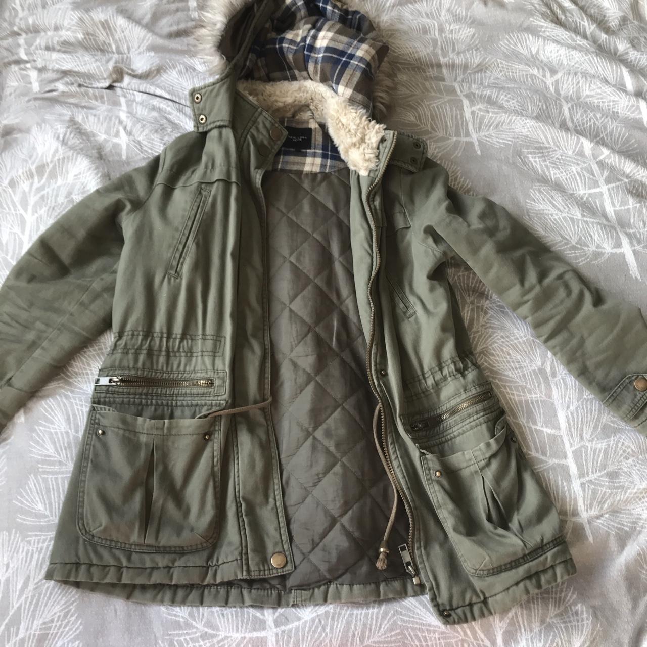 Faux fur lined on sale utility parka coat