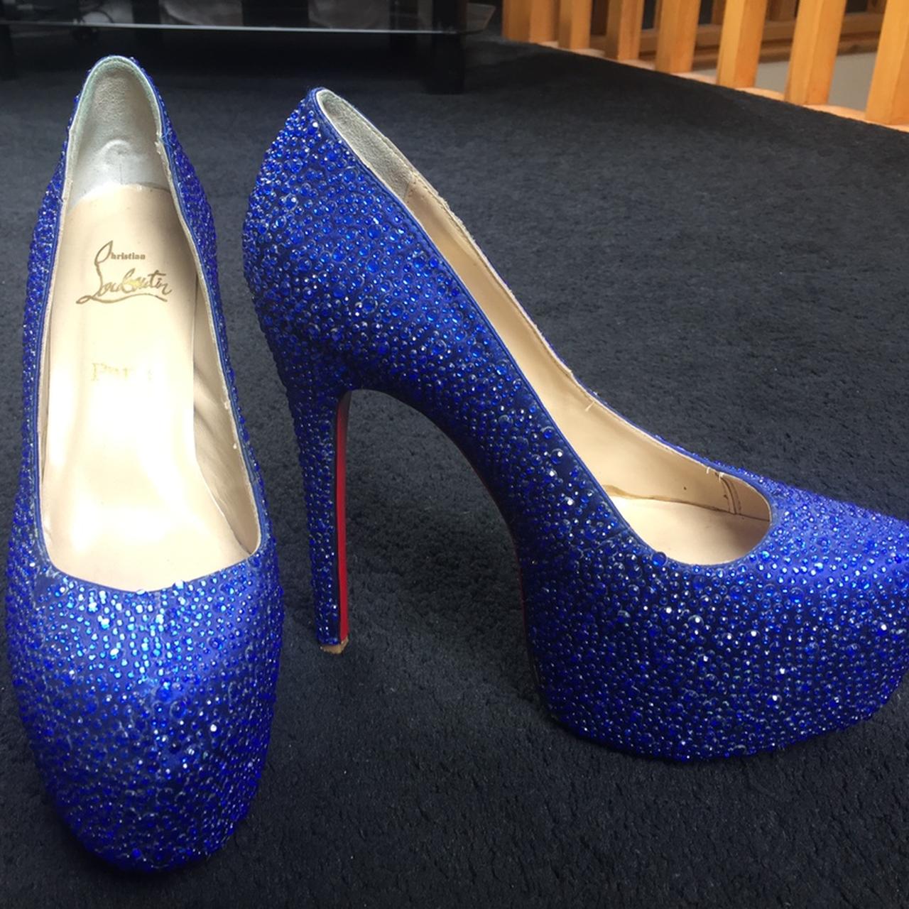 Sparkly blue sale heels