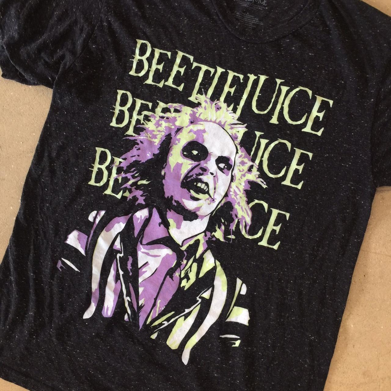 Iconic Tim Burton Halloween Movie Beetlejuice Tee... - Depop