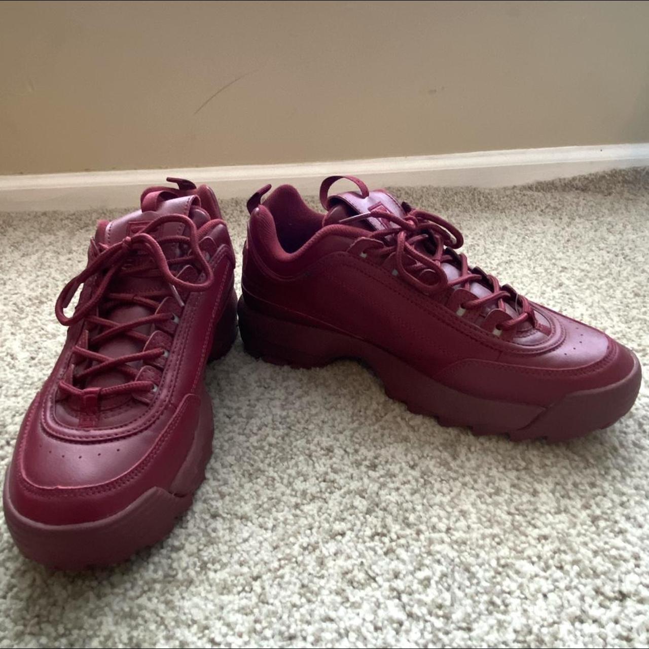 Fila burgundy clearance disruptor