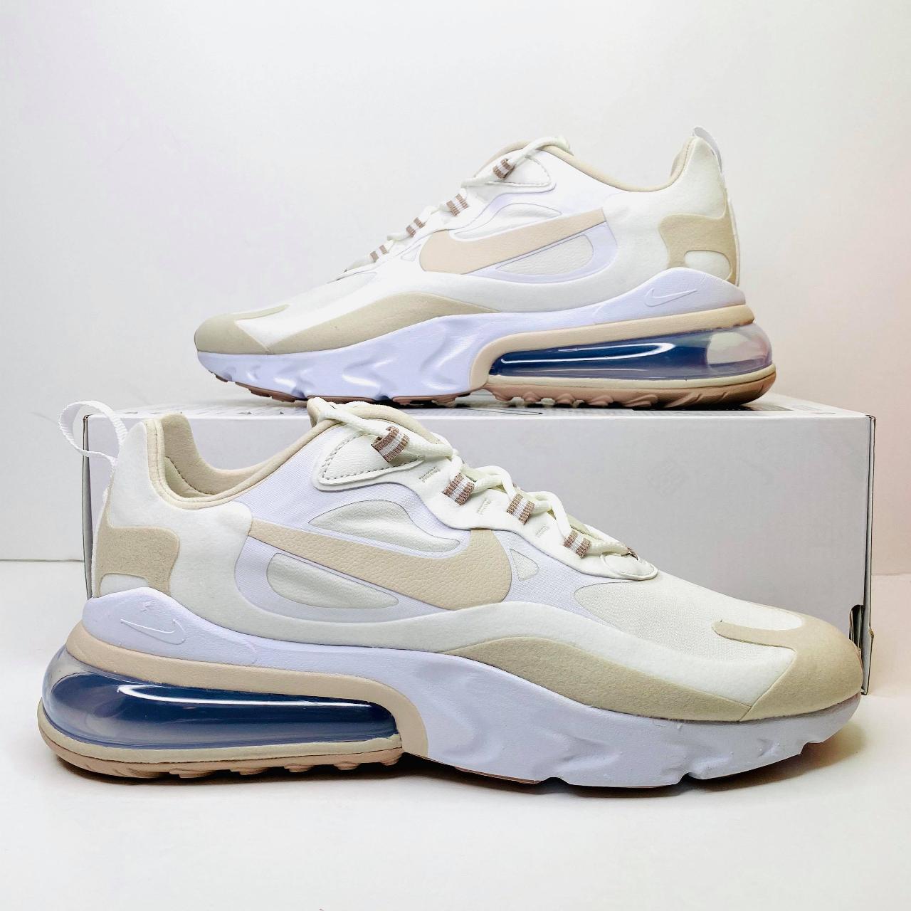 wmns air max 270 react summit white orewood brown