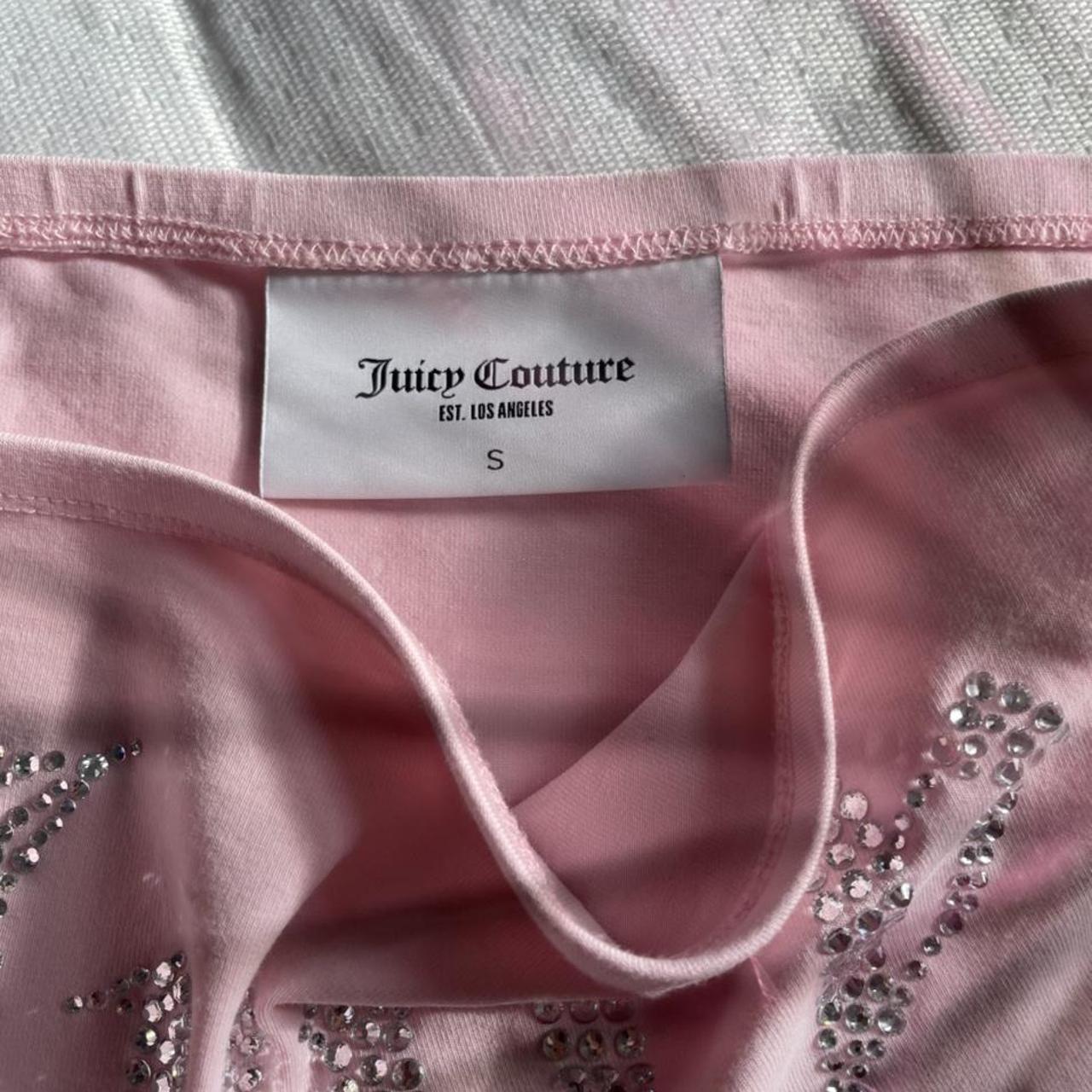 Juicy couture bandeau in baby pink (NOT VELOUR),... - Depop