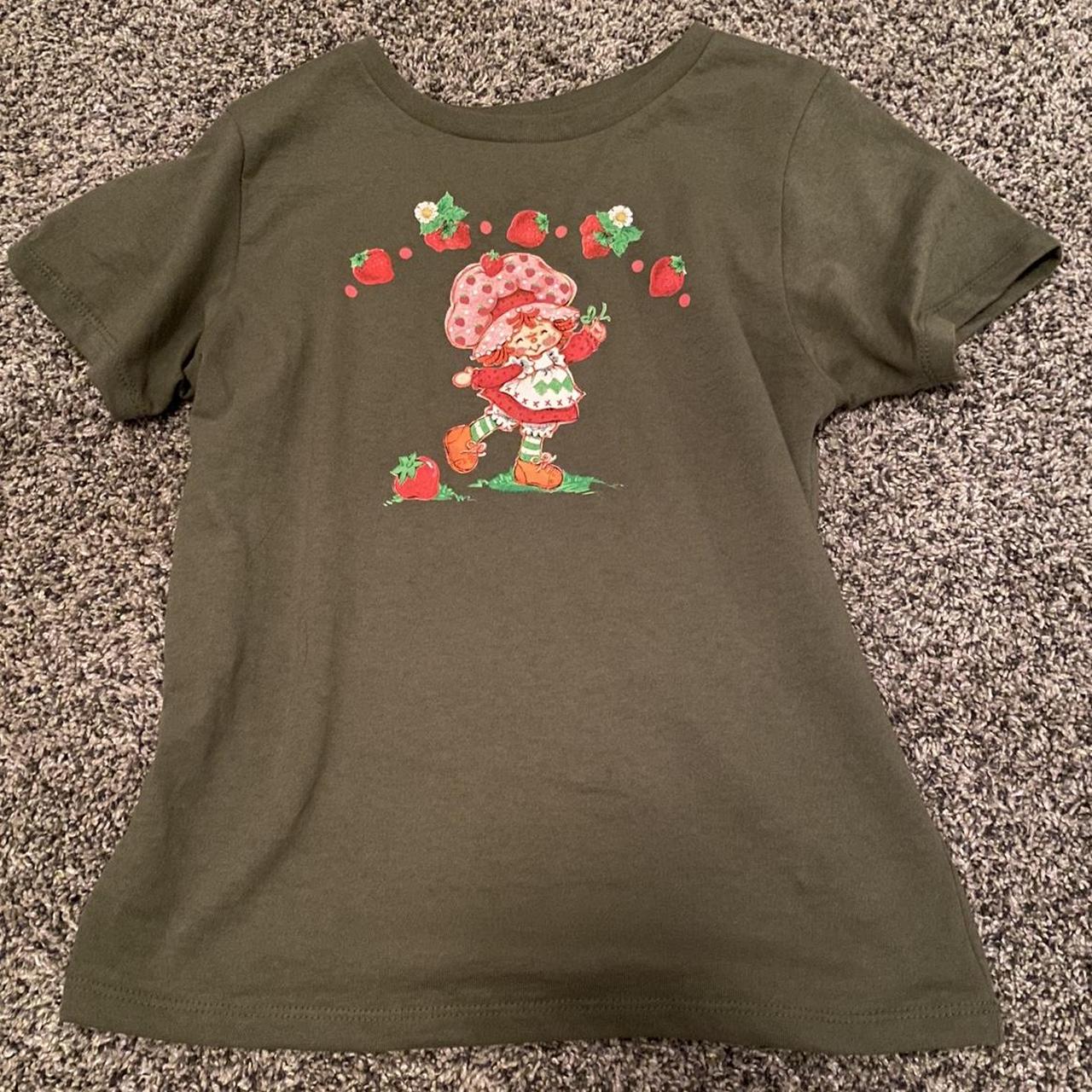 pacsun strawberry shortcake baby tee size small worn... Depop