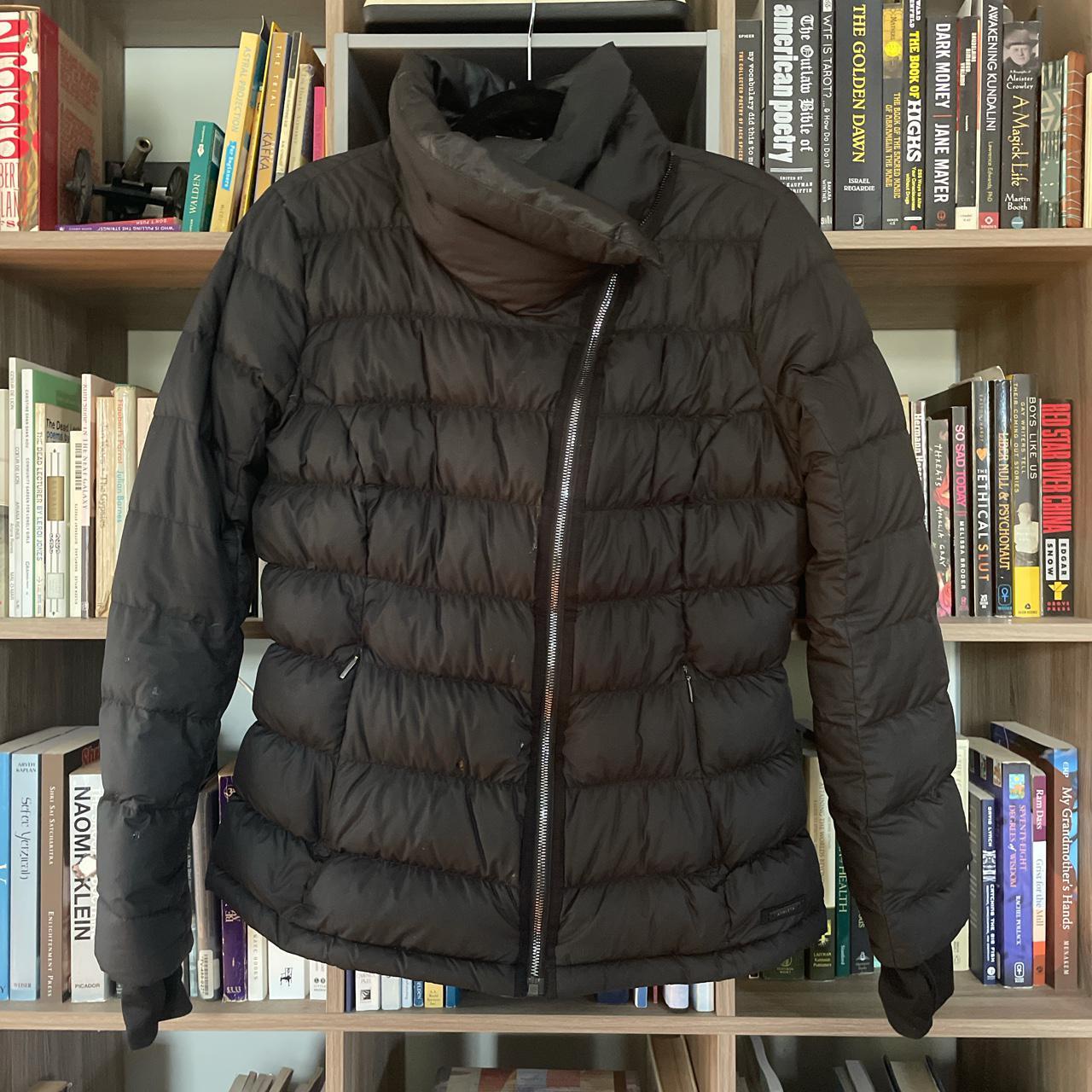 ATHLETA 90+% down, asymmetrical zip, cowl Depop