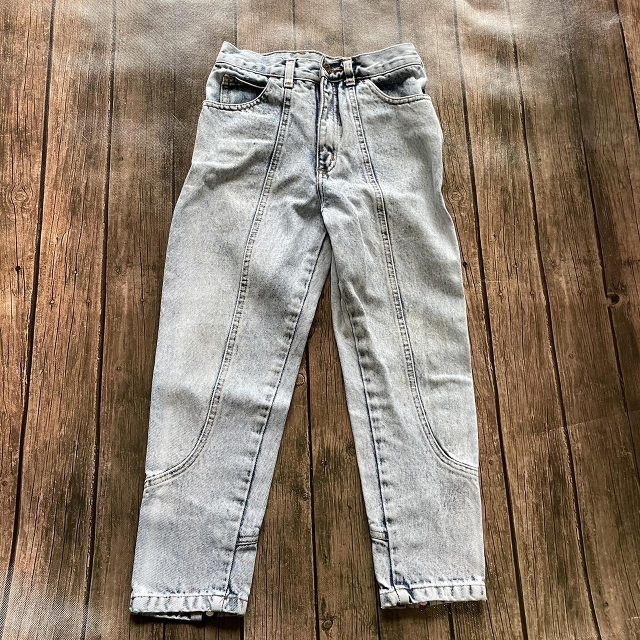 VTG 80s 90s acid wash jeans size 10 in juniors. they... - Depop