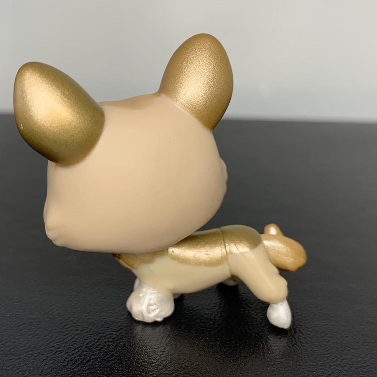 Littlest Pet Shop Lps #871 Corgi Dog Gold Shimmer - Depop