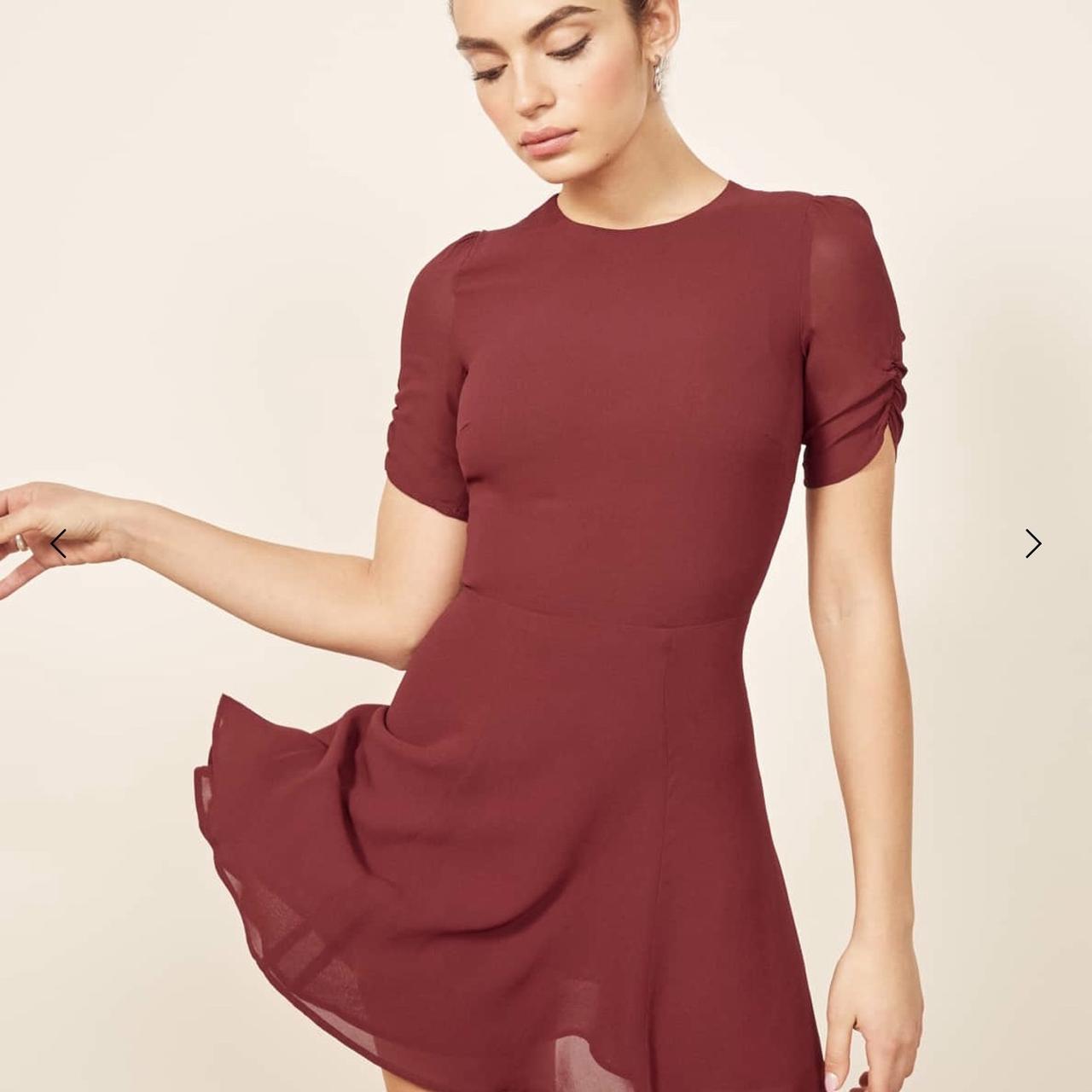 Reformation garnet cheap dress