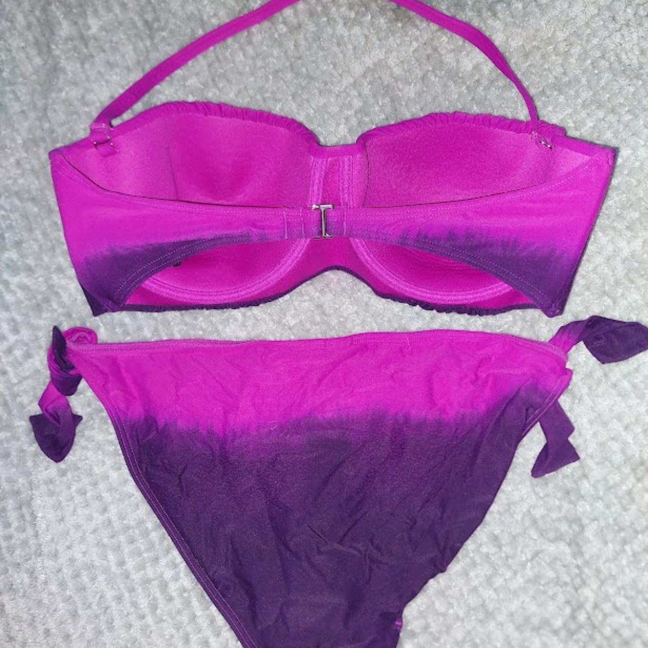 Debenhams Women's Purple and Pink Bikinisandtankinisets Depop