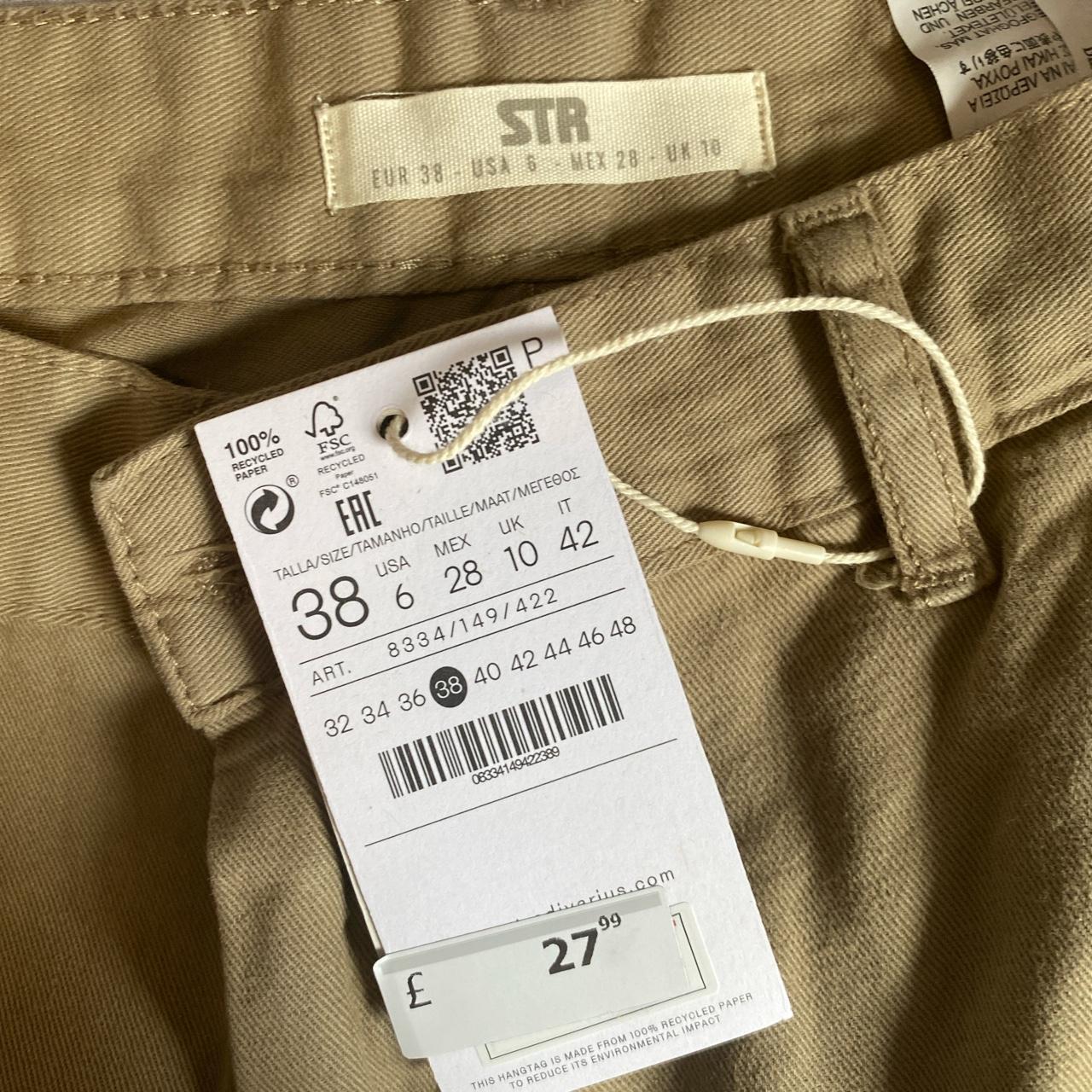 Stradivarius Cargo Pants UK size 10. RRP... - Depop