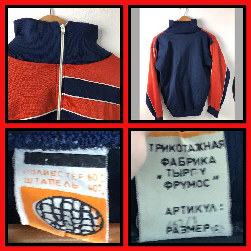 VTG 70s Sportswear Poly-Blend Tracksuit Jacket Top - Depop