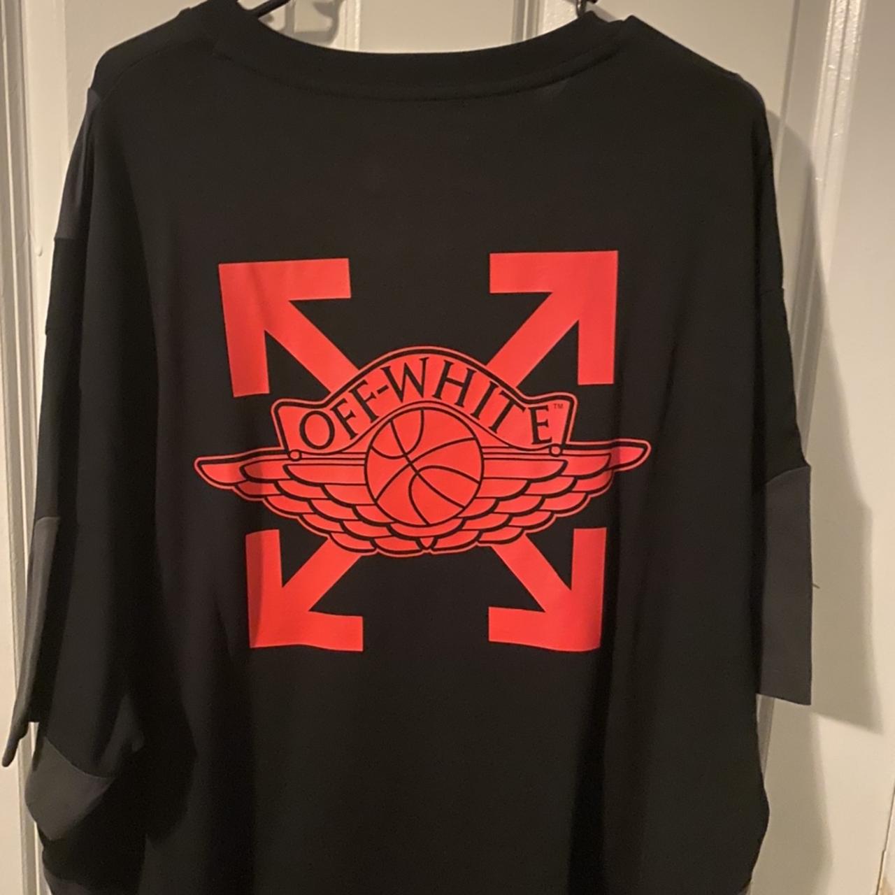 Jordan x off white tee hot sale