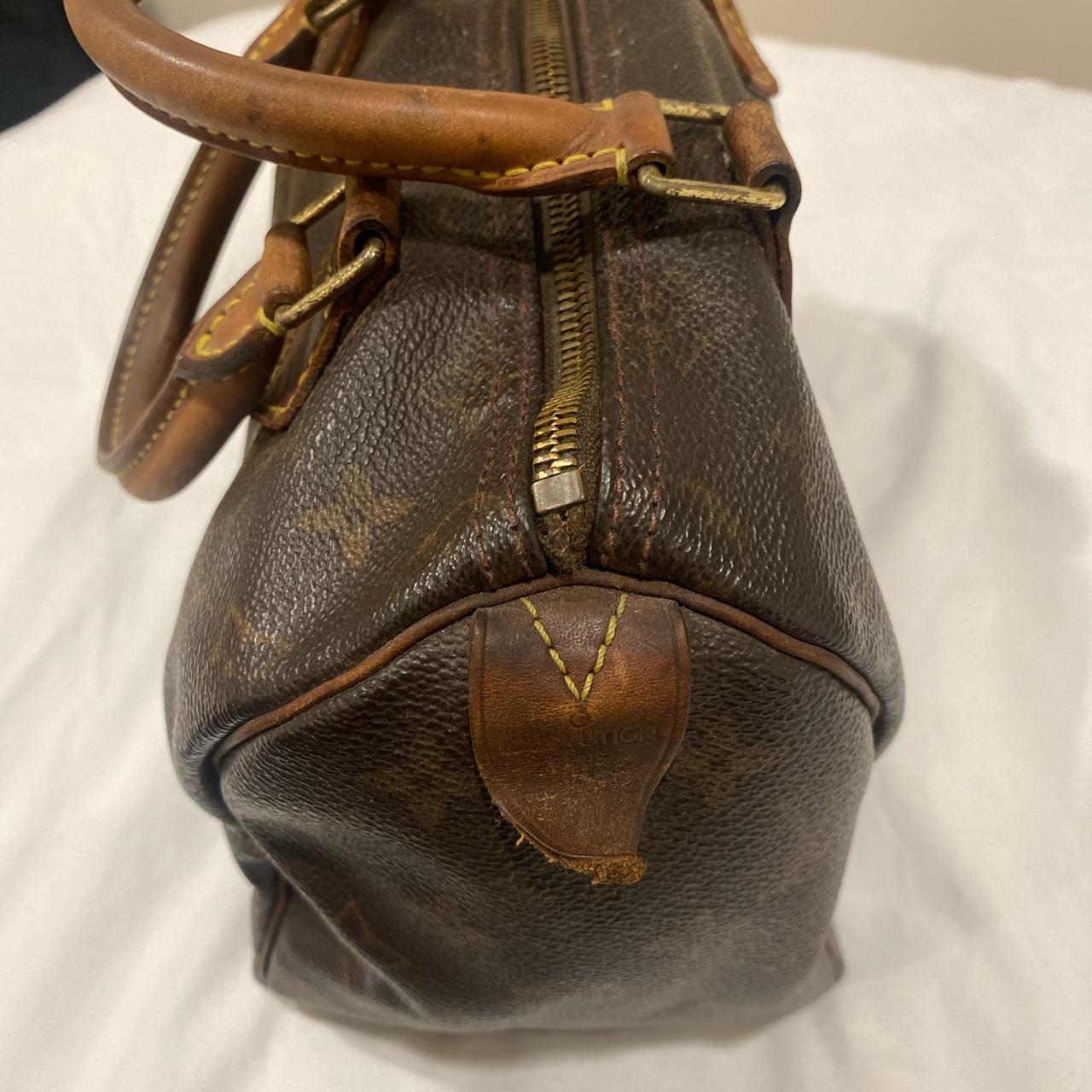 authentic Louis Vuitton speedy bag. Some staining - Depop