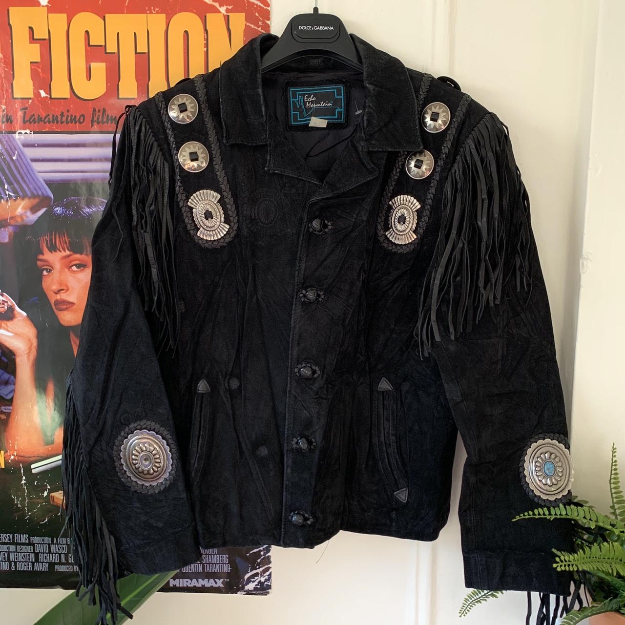 -Awesome Vintage Americana Leather Jacket ( Cowboy,...