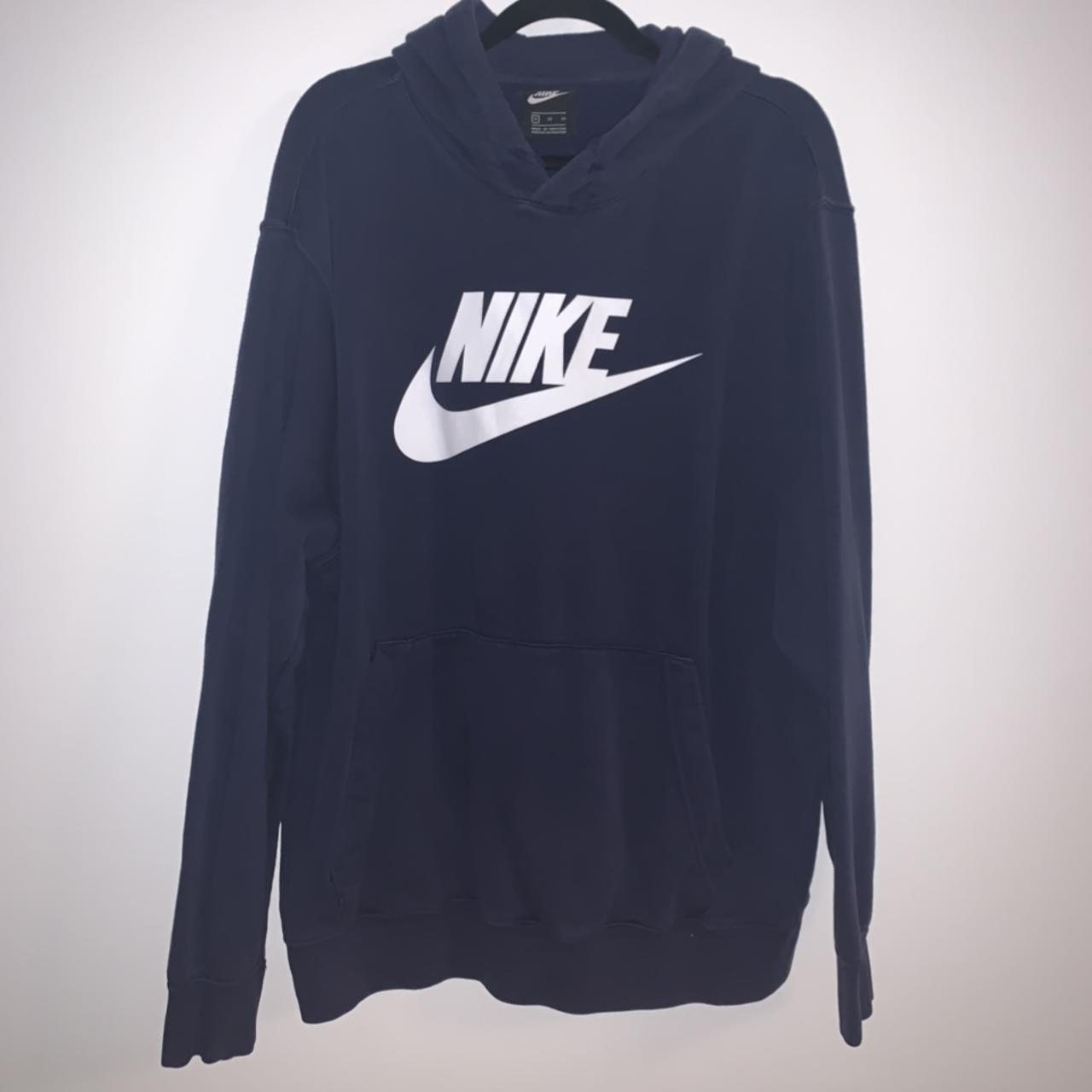 mens dark blue nike hoodie