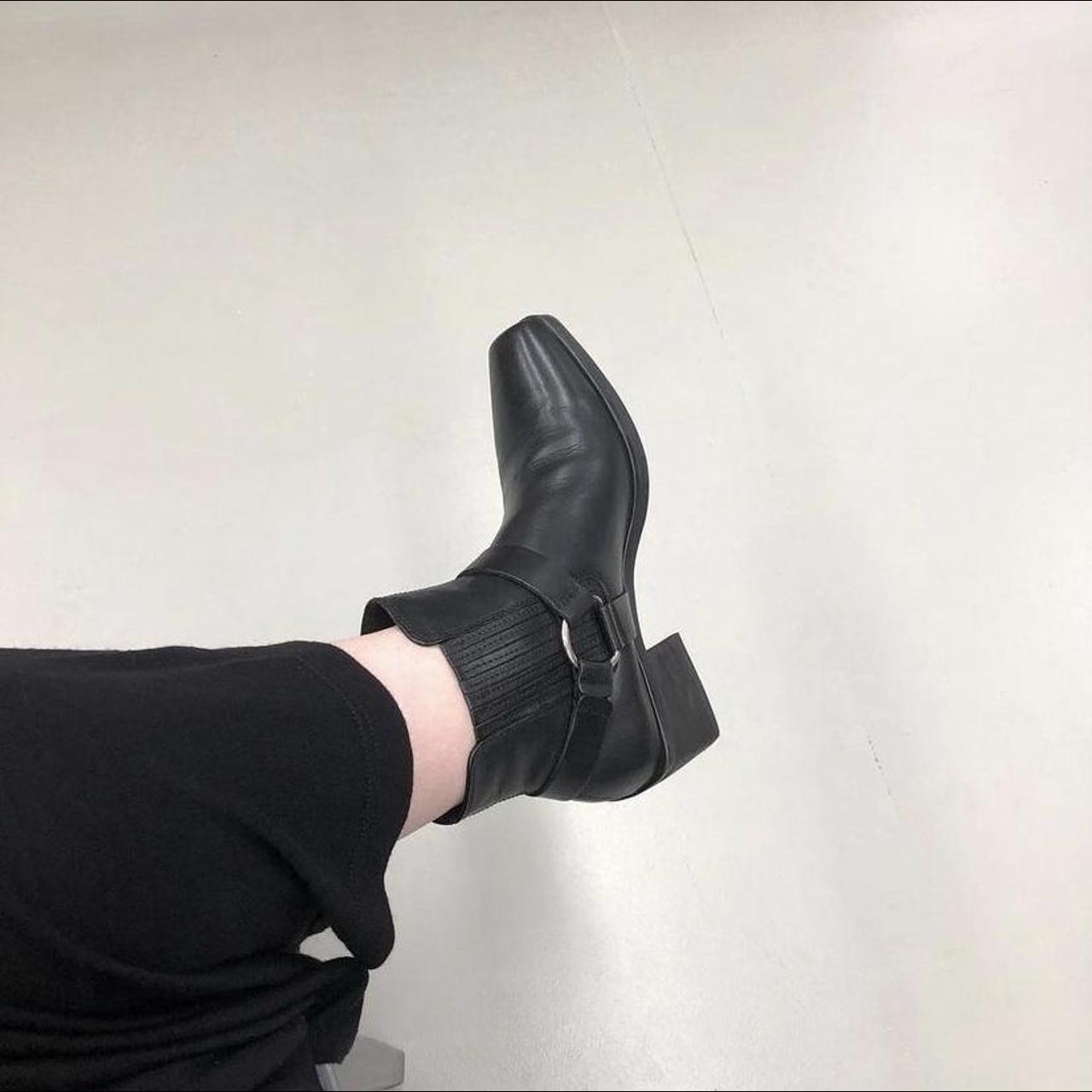 Vagabond Women's Black and Silver Boots | Depop