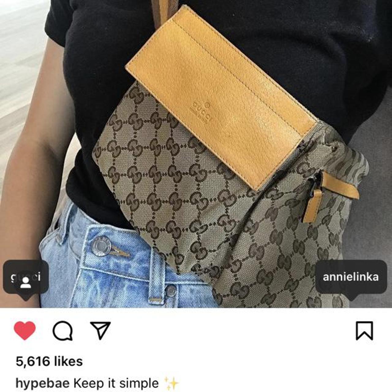 Vintage Gucci belt bag Used but in good condition, - Depop