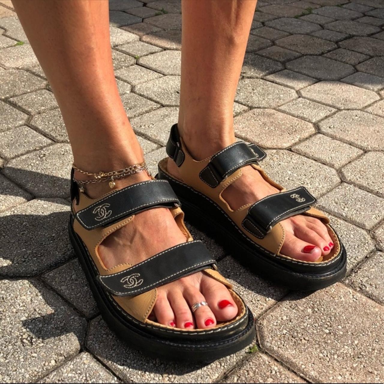 chanel birkenstock sandals