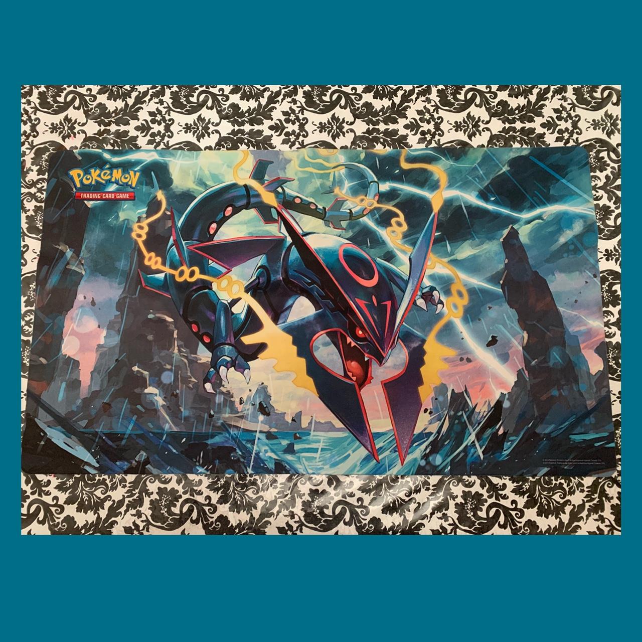 Pokémon TCG 2015 Shiny Mega Rayquaza Playmat Deck Box Card Sleeves New