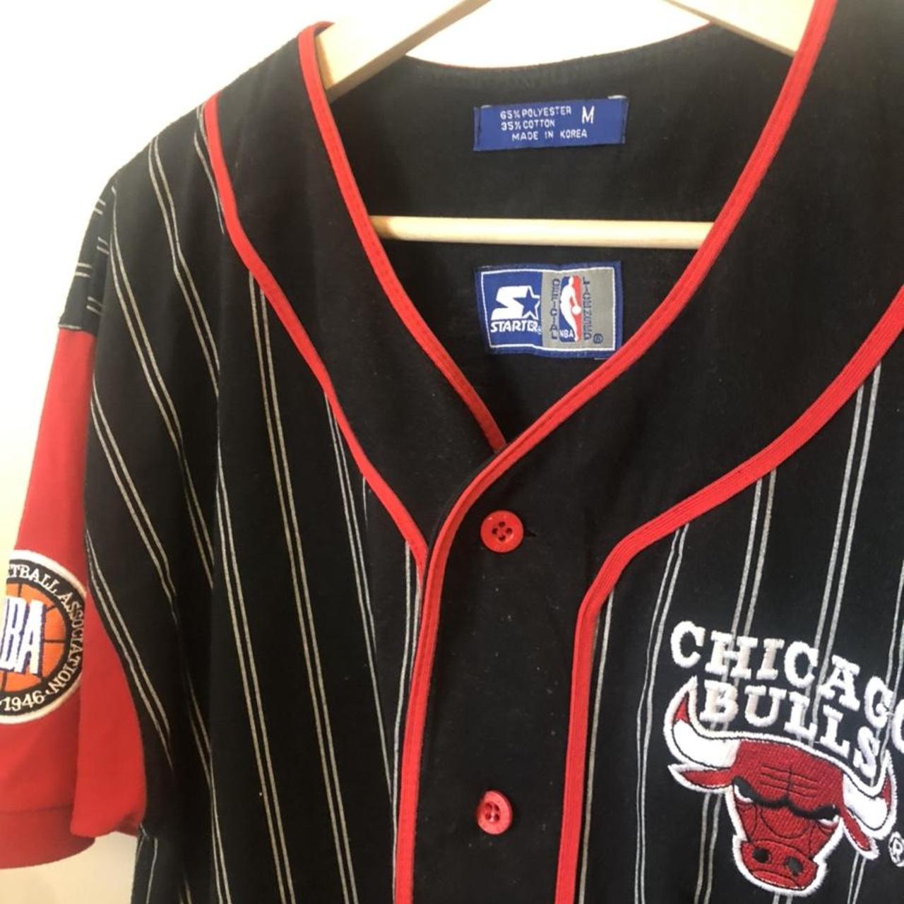 Chicago Bulls Vintage Starter Pinstripe Jersey m 