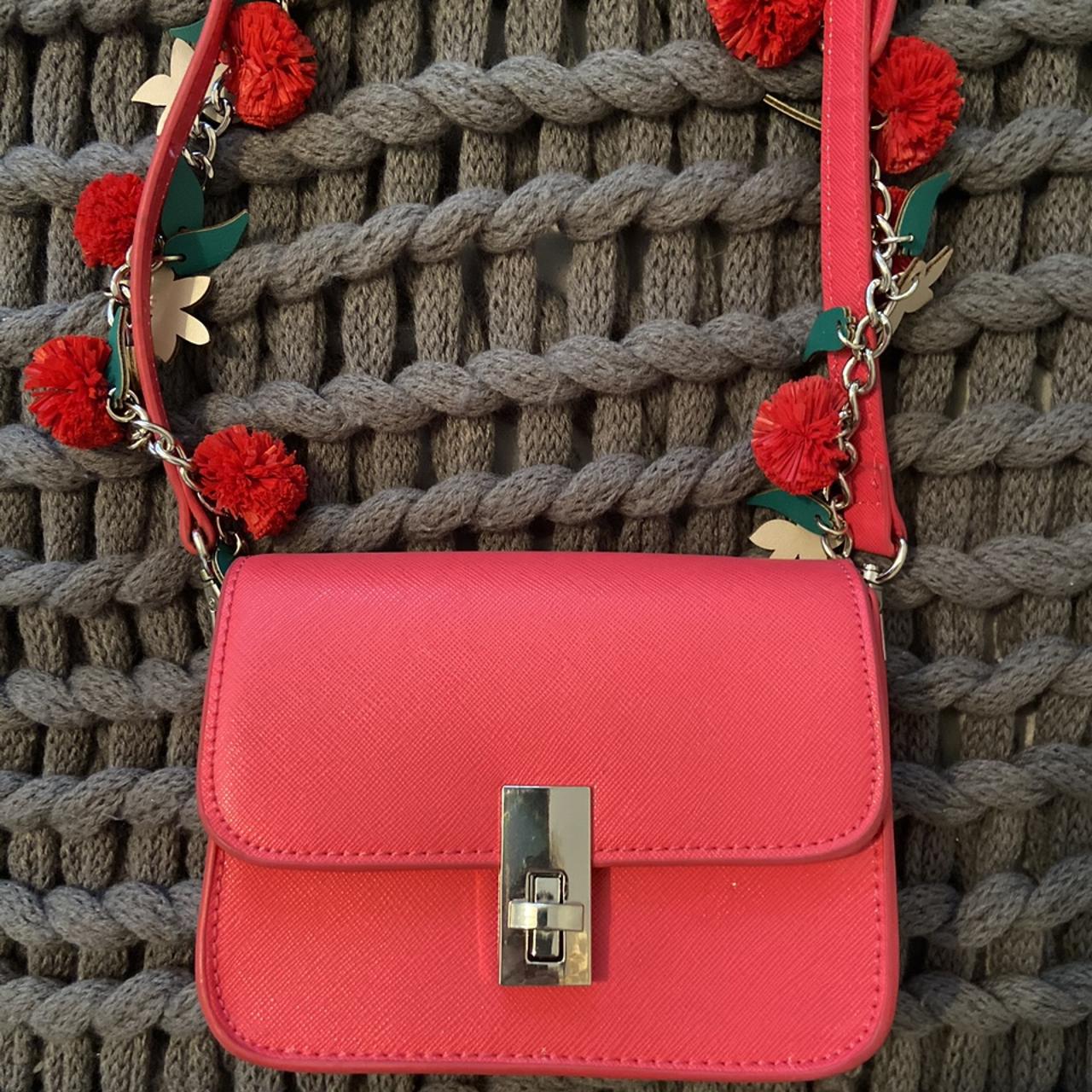 Zara crossbody bag with floral strap sale