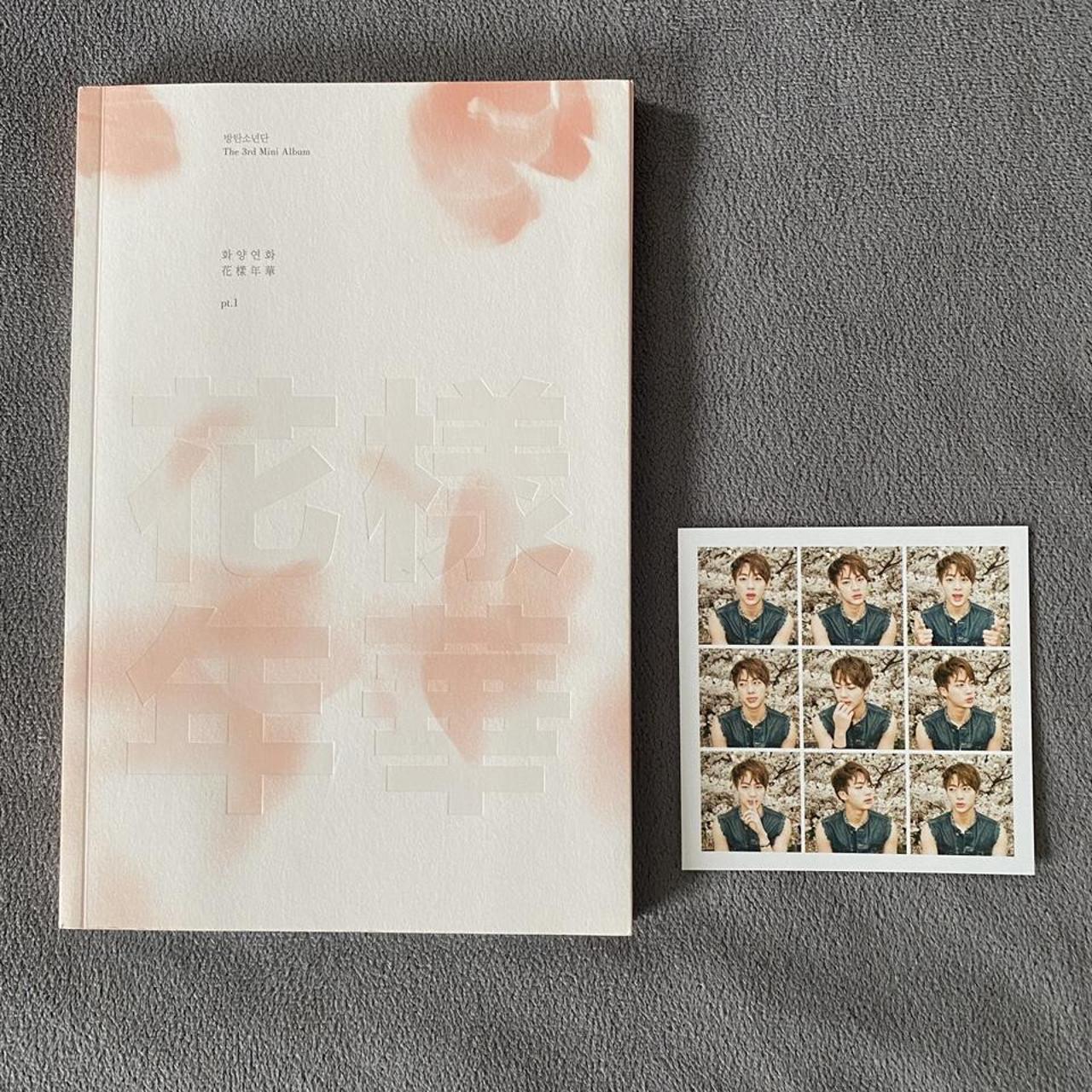 bts hyyh pt.1 album (pink ver) jin photocard in... - Depop