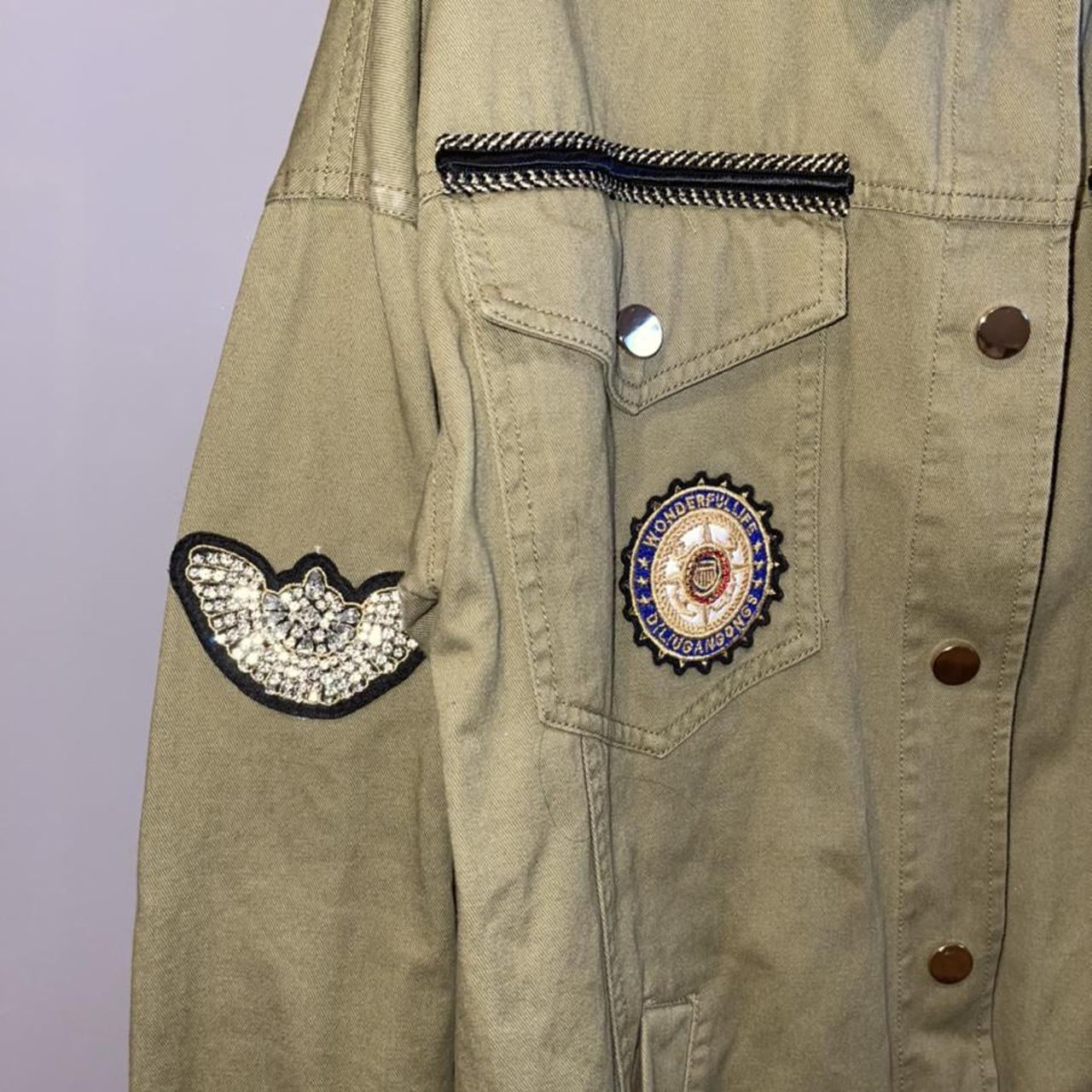 River island military on sale jacket