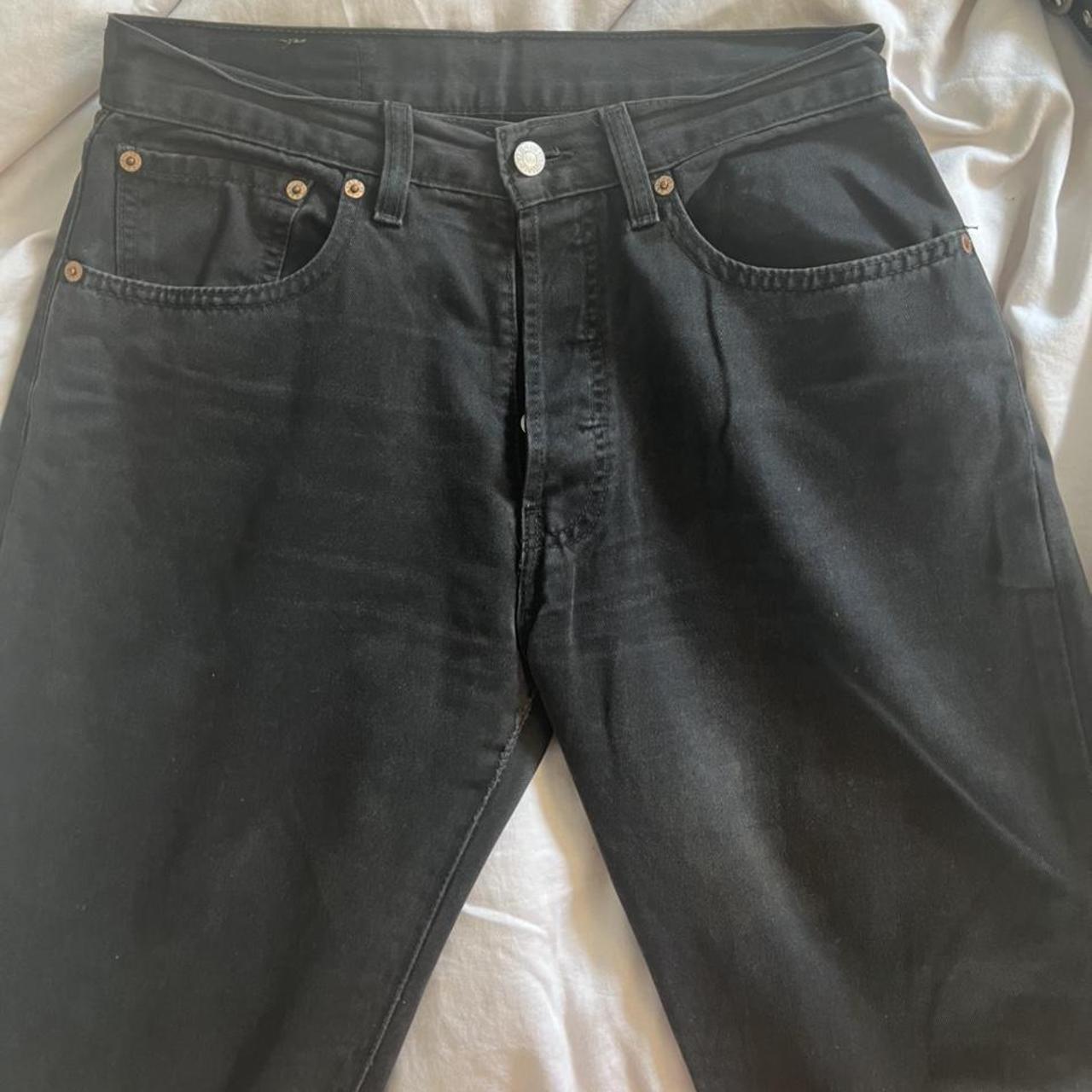 Vintage black Levi’s jeans Straight leg fit,... - Depop