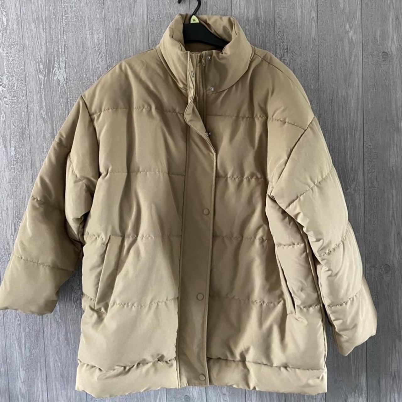 Beige oversized jacket - worn a couple of times - Depop