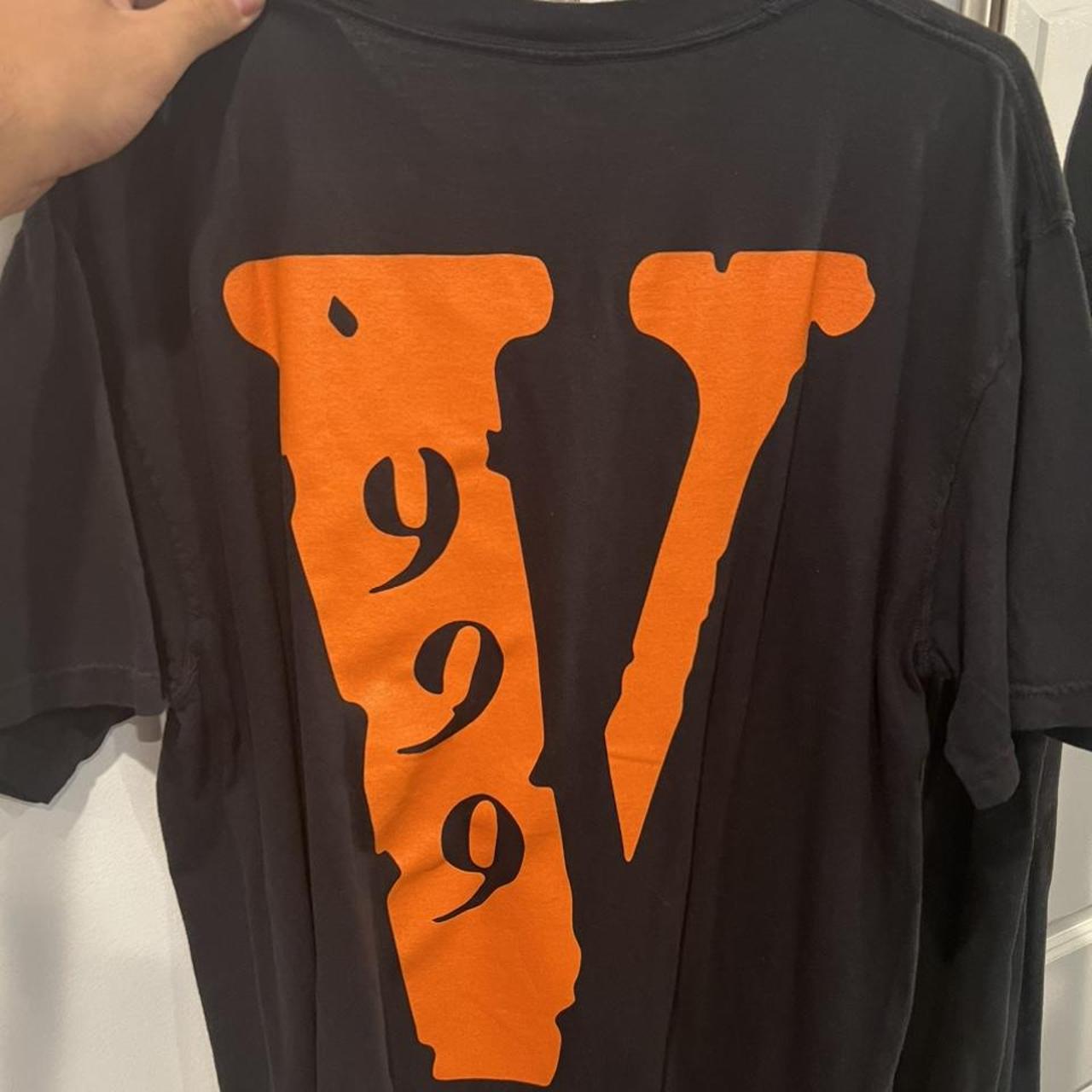 Vlone Men's Black Tshirt Depop