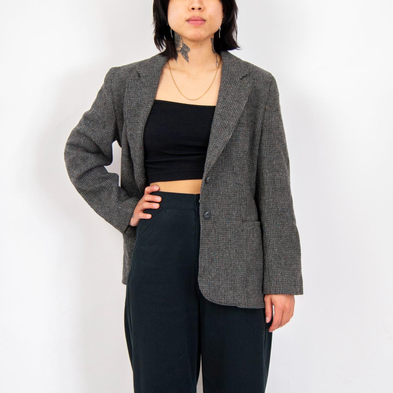 JCPenney Women's Grey Tailoredjackets Depop