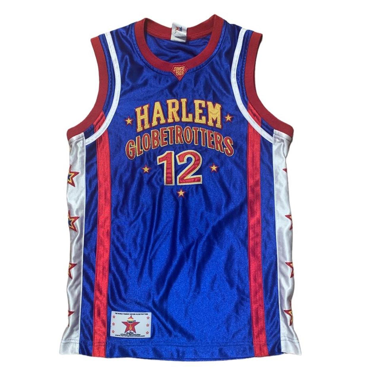 vintage harlem globetrotters ant basketball jersey... - Depop