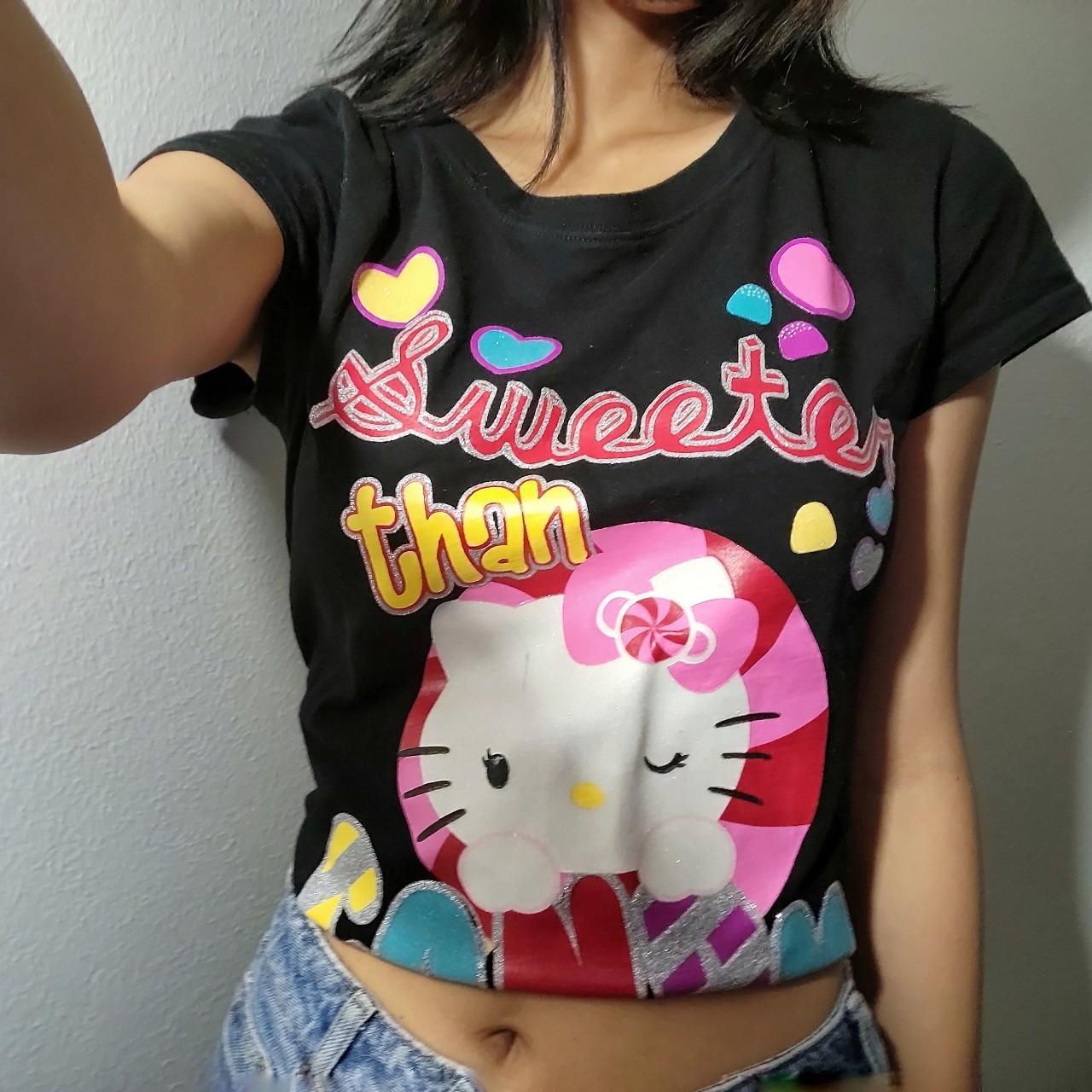 Hello Kitty Stoner Shirt 🖤💕 1/1 Shirt Designed By - Depop