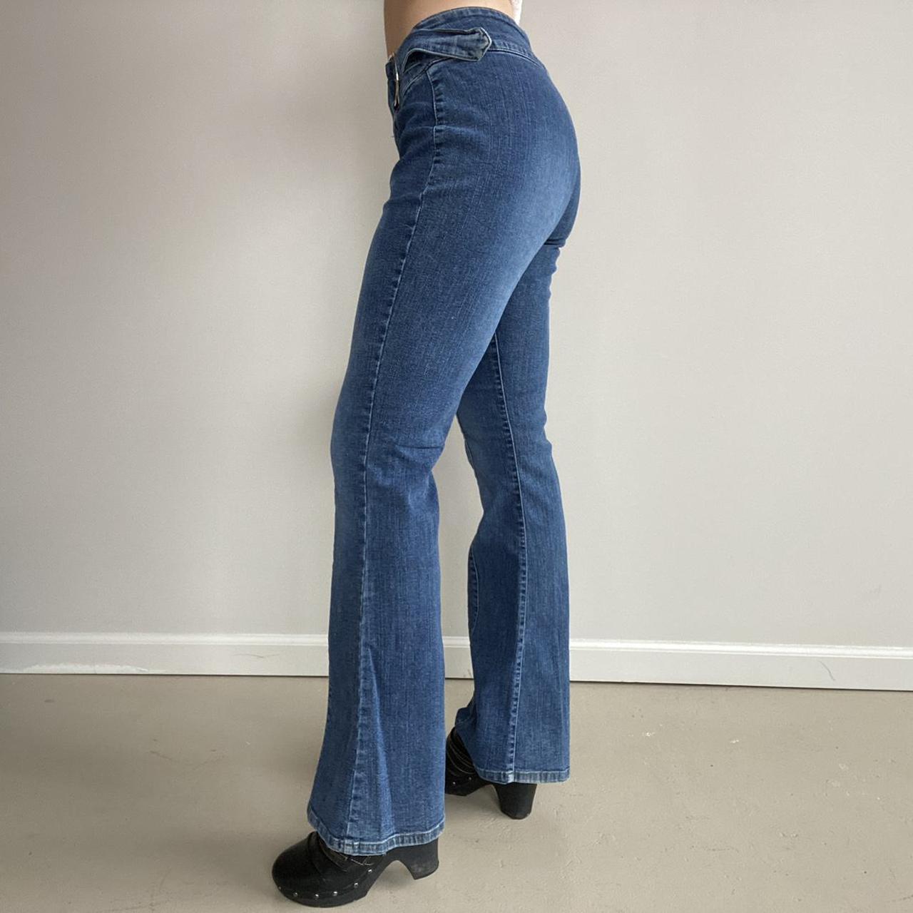 Y2K FLARE JEANS 🧡 , gorgeous vintage 2000s Y2K dark...