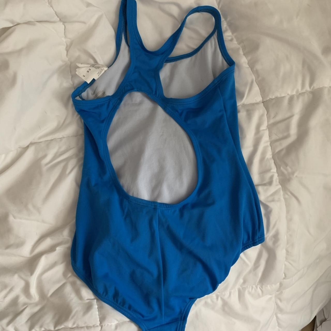Blue nike one piece swim suit!!! I used to wear this... Depop