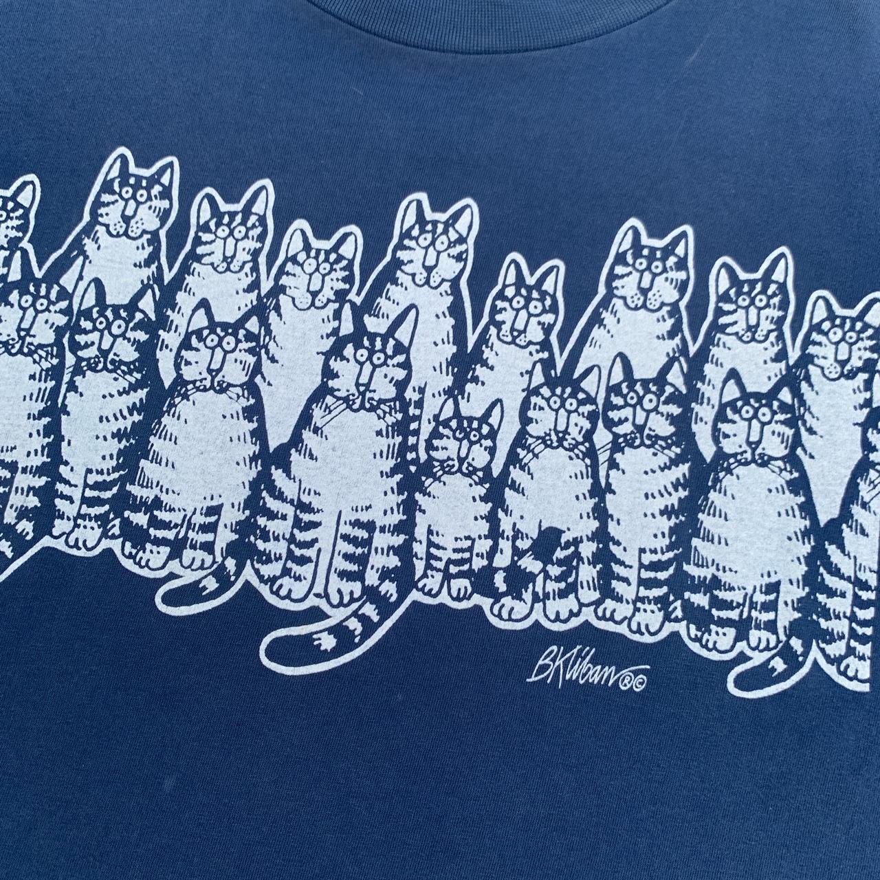 Vintage B. Kliban Cats Shirt Front And Back Print... - Depop