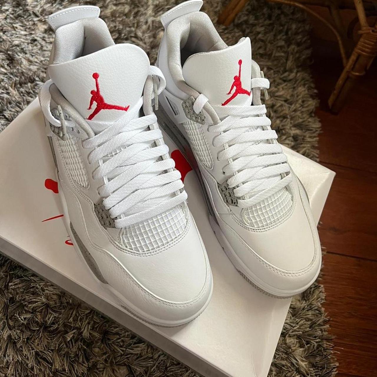 Jordan Men's White Trainers | Depop