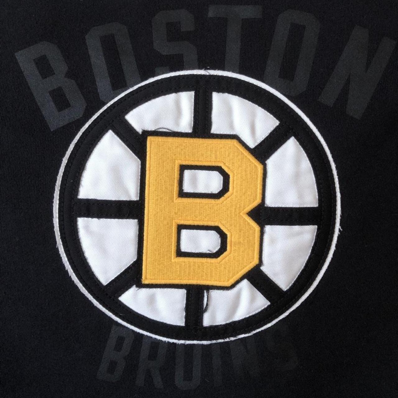 Boston bruins hoodie ccm retro look men's medium - Depop
