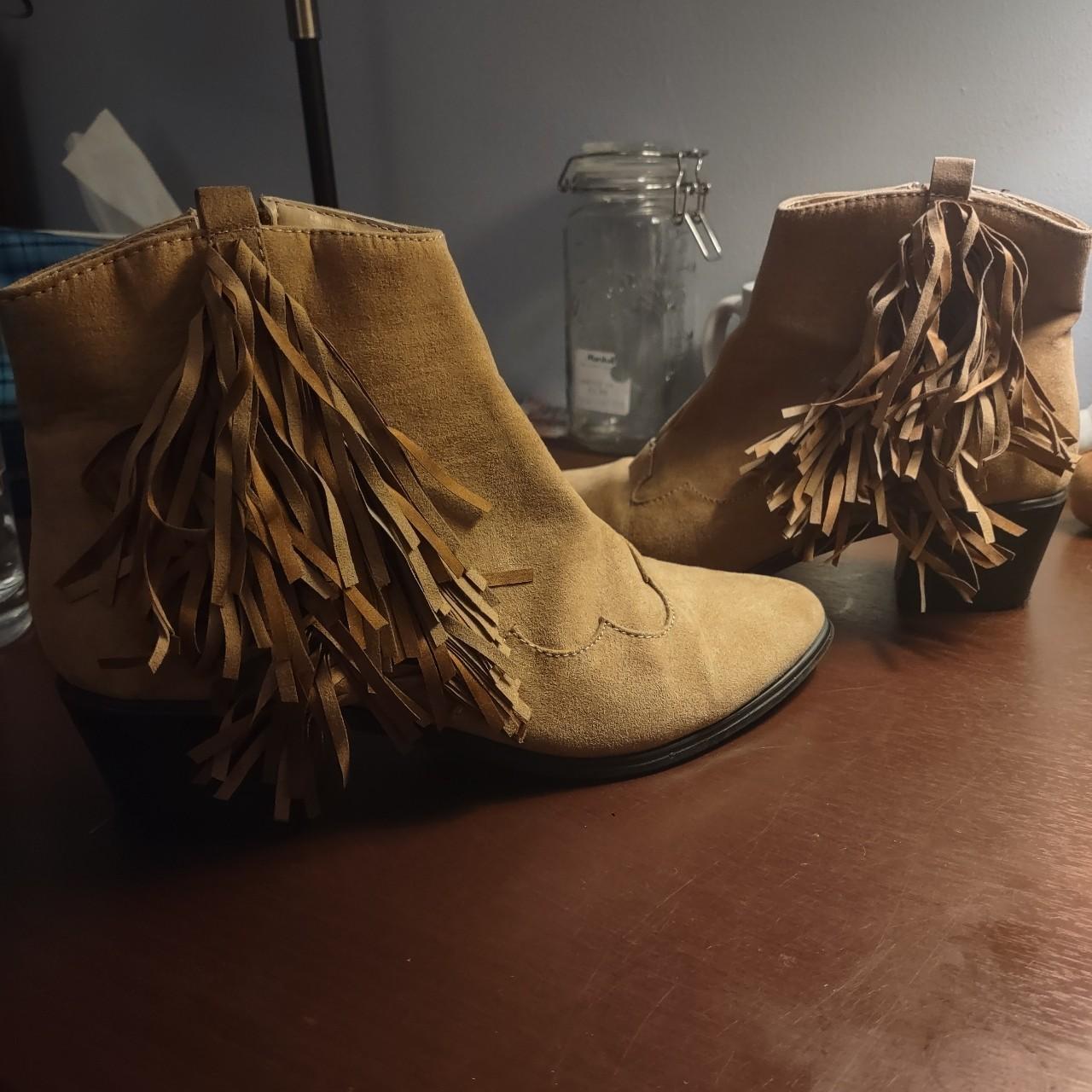 Tassel cowgirl boots purchased on ASOS 🌌 From my... Depop