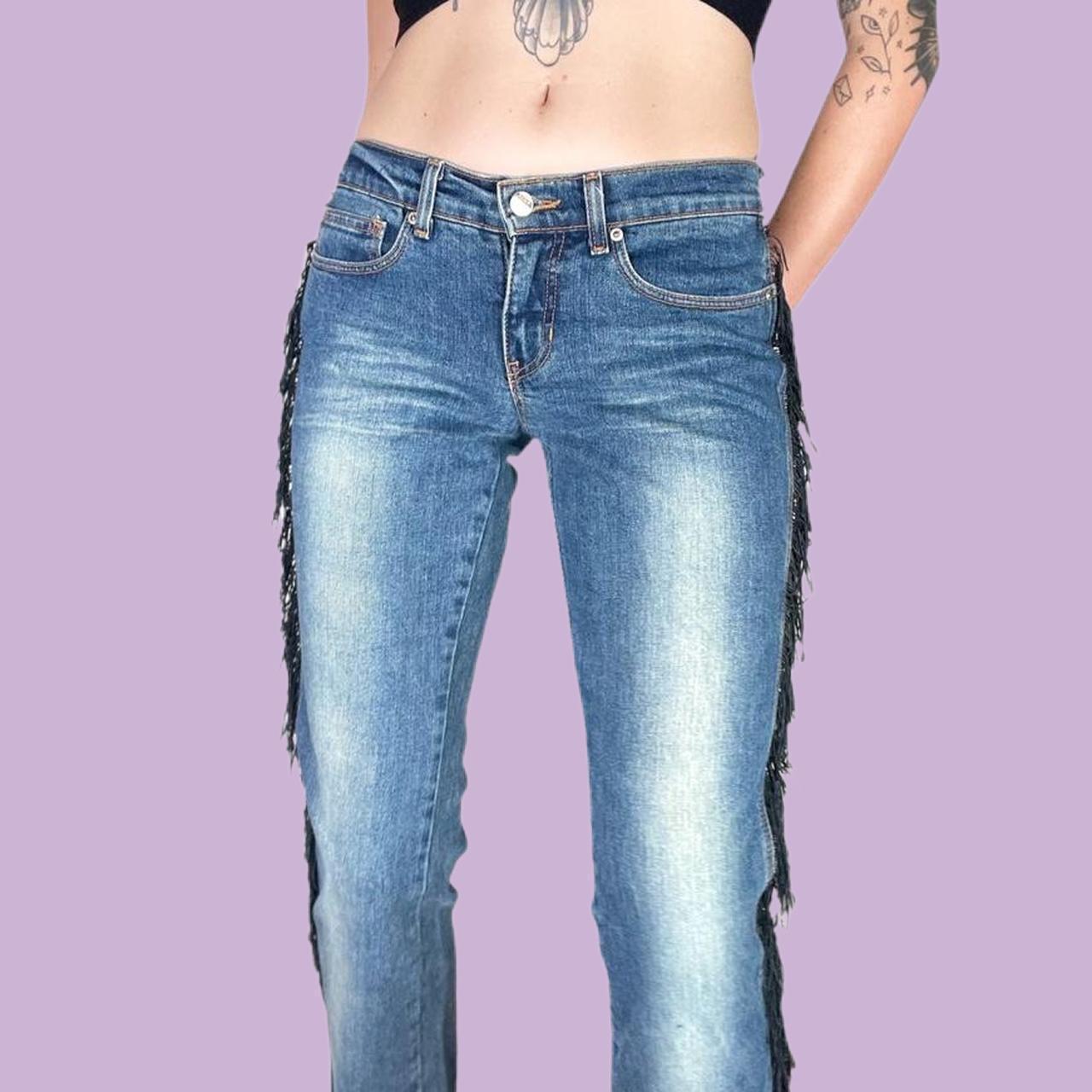 vintage bebe bootcut jeans ⚡️ 90s/Y2K ⚡️ medium denim... Depop