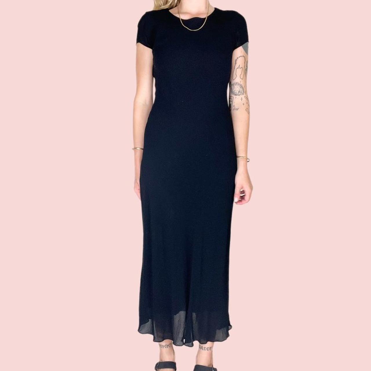 amazing-80s-90s-vintage-benjamin-a-black-maxi-dress-depop