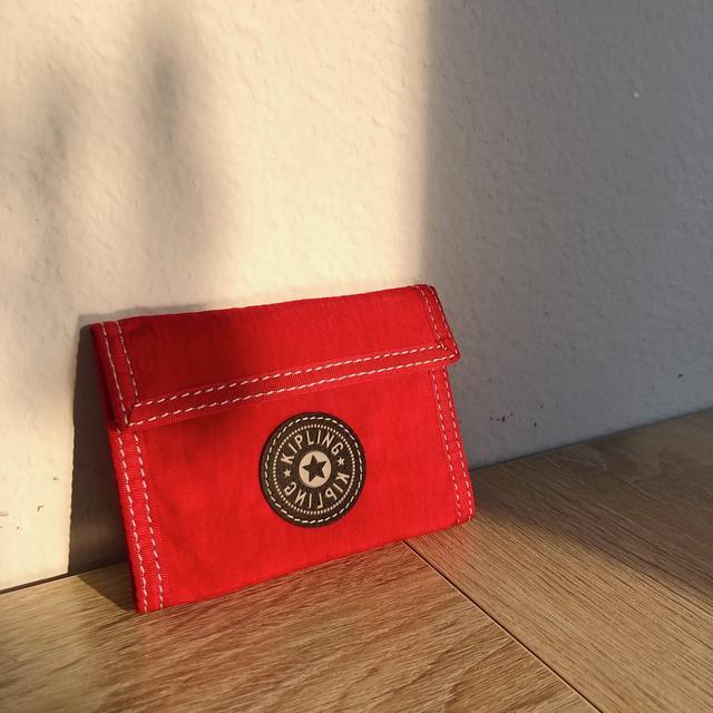 RED KIPLING WALLET real Kipling red with Depop