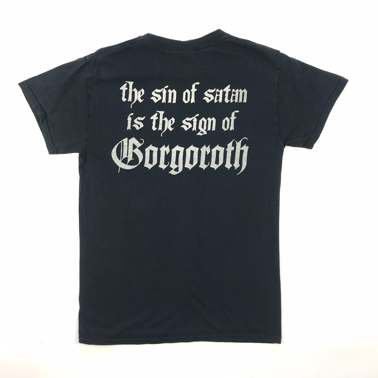 ♥︎ GORGOROTH 666 BLACK BAND TEE ♥︎ Black t-shirt... - Depop