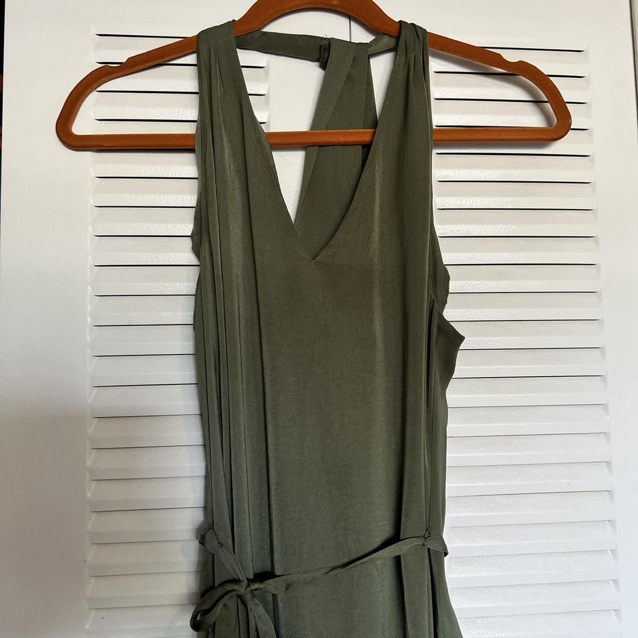 banana republic olive green dress