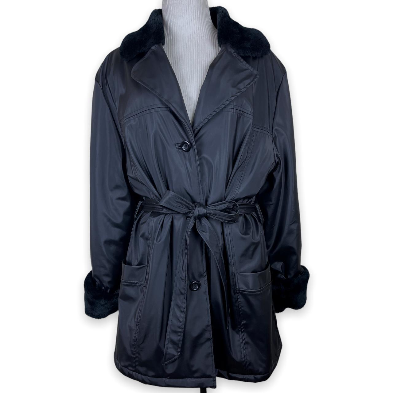 Basic Editions Women's Black Coat