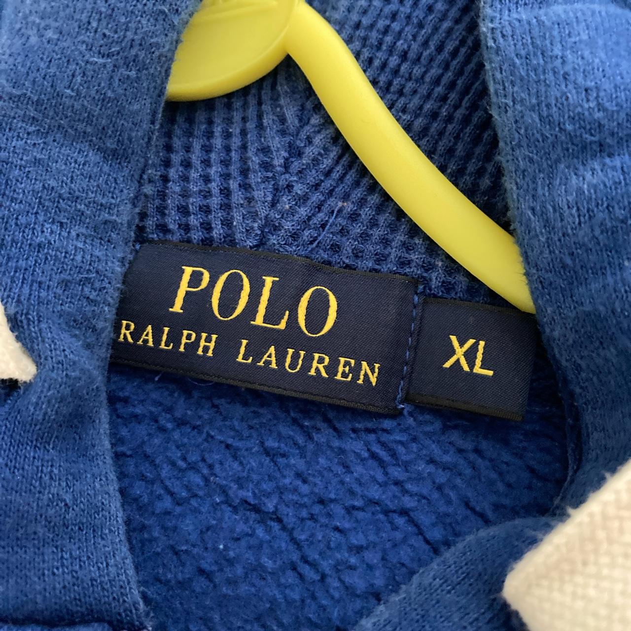 Polo Ralph Lauren Men's Blue Hoodie | Depop