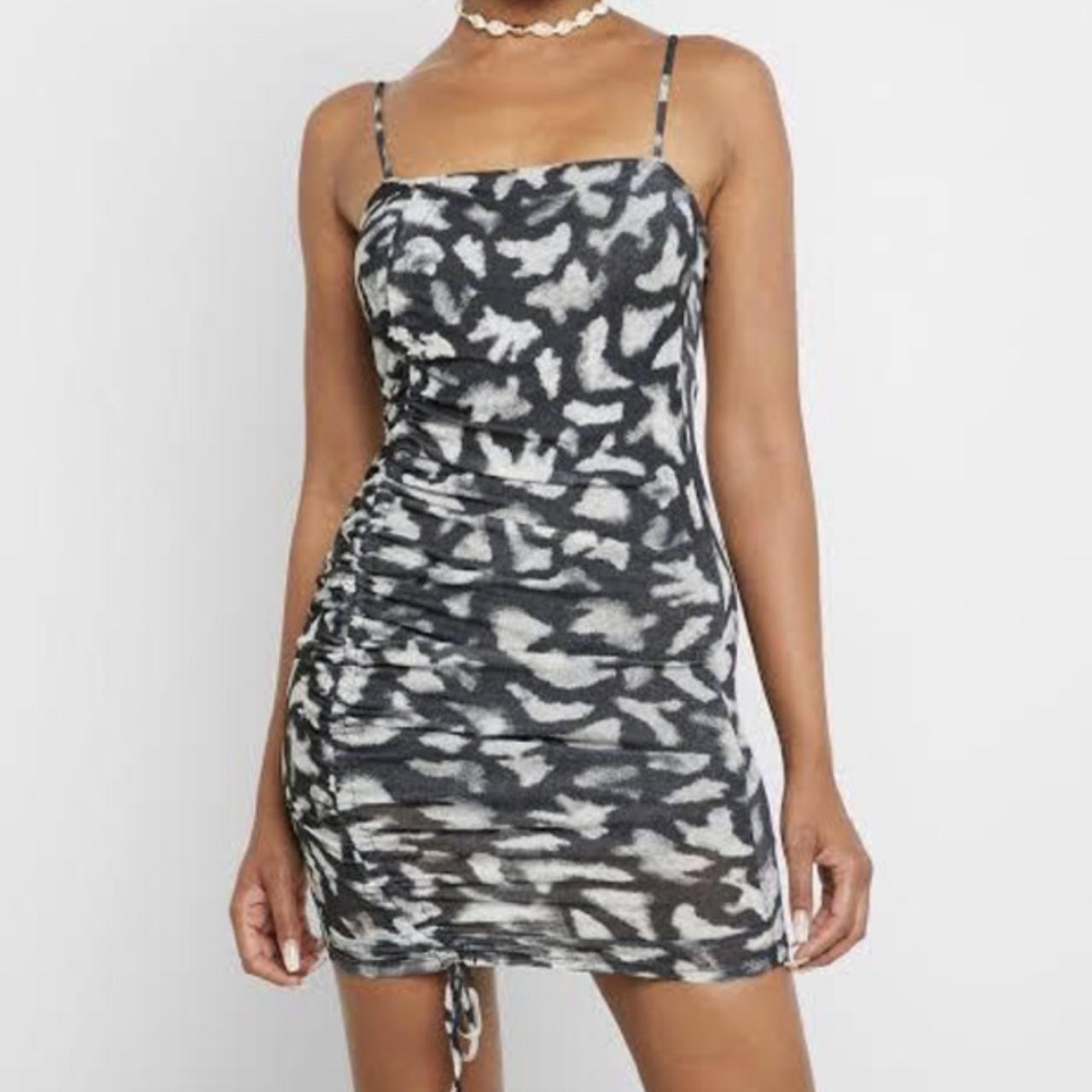 topshop ruched side dress